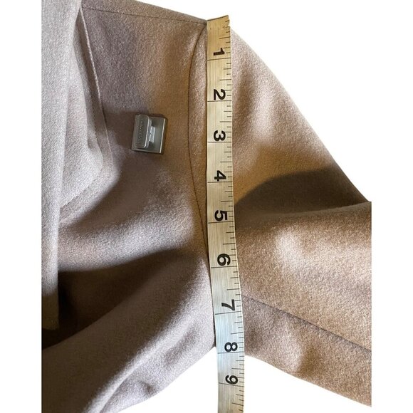AllSaints City Monument Coat Italian Wool Draped Asymmetric US 2 Blush Beige - Picture 13 of 16